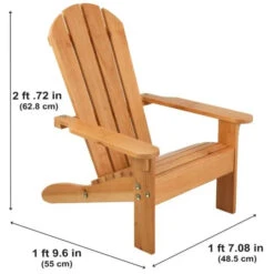 KidKraft Adirondack Chair - Honey -Stokke Store 00083 isometric