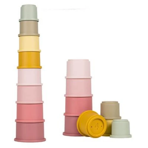 Little Dutch Stacking Cups Pink 1 Little Dutch Stacking Cups Pink