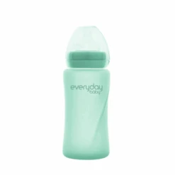 Glass Baby Bottle Healthy+ 240 Mint Green