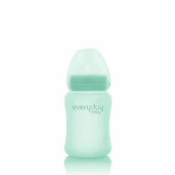 Glass Baby Bottle Healthy+ 150 Mint Green