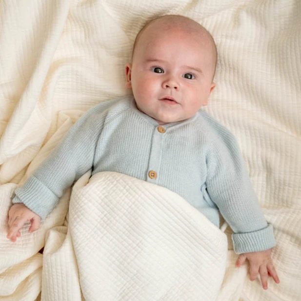 Little Dutch Bassinet Summer Blanket Pure Soft White 2 Little Dutch Bassinet Summer Blanket Pure Soft White - Image 2