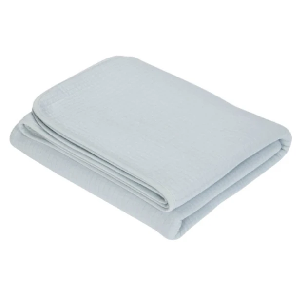 Little Dutch Bassinet Summer Blanket Pure Soft Blue 1 Little Dutch Bassinet Summer Blanket Pure Soft Blue