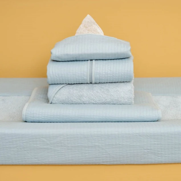 Little Dutch Bassinet Summer Blanket Pure Soft Blue 2 Little Dutch Bassinet Summer Blanket Pure Soft Blue - Image 2