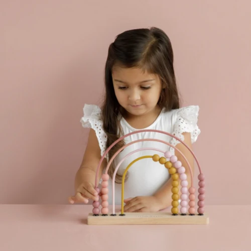 Little Dutch Rainbow Abacus - Pink 2 Little Dutch Rainbow Abacus - Pink - Image 2
