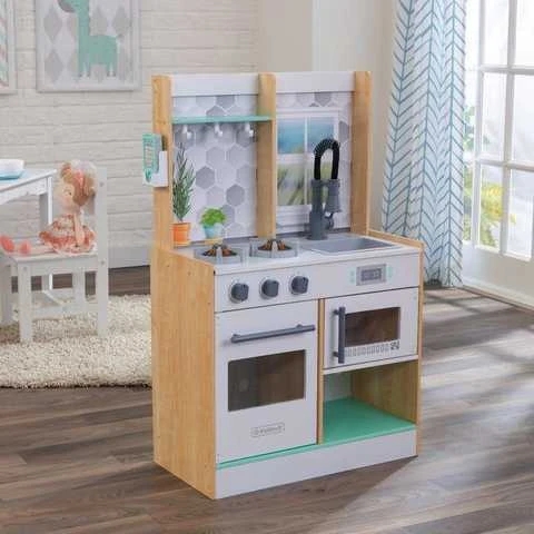 KidKraft Let’s Cook Natural Play Kitchen 53433 1 KidKraft Let’s Cook Natural Play Kitchen 53433