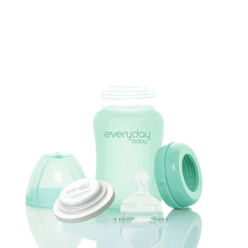 Glass Baby Bottle Healthy+ 150 Mint Green 2 Glass Baby Bottle Healthy+ 150 Mint Green - Image 2