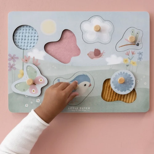 Little Dutch Tactile Puzzle Flowers & Butterflies 2 Little Dutch Tactile Puzzle Flowers & Butterflies - Image 2