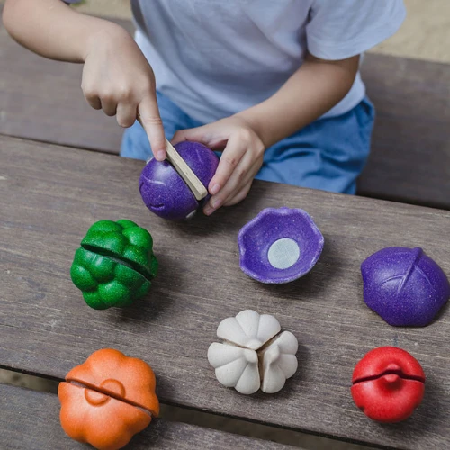 Plan Toys 5 Colour Veggie Set - PT 3431 2 Plan Toys 5 Colour Veggie Set - PT 3431 - Image 2