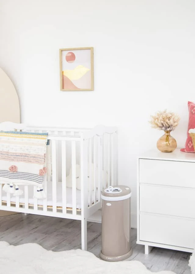 Ubbi® Diaper Pail - Taupe 5 Ubbi® Diaper Pail - Taupe - Image 5