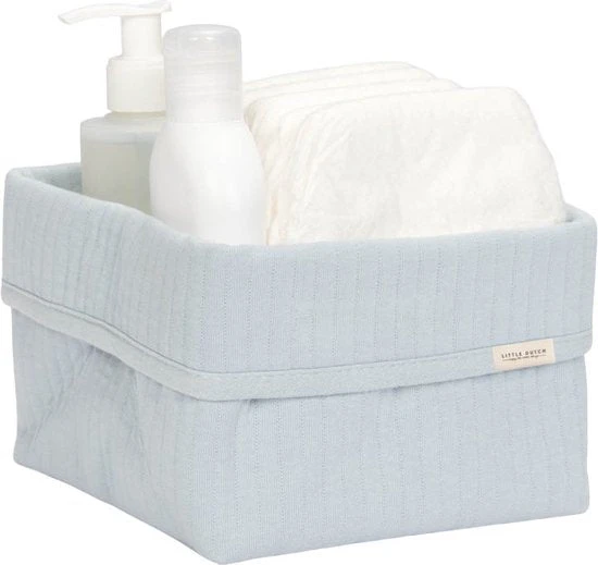 Little Dutch Storage Basket Small Pure Soft Blue 2 Little Dutch Storage Basket Small Pure Soft Blue - Image 2