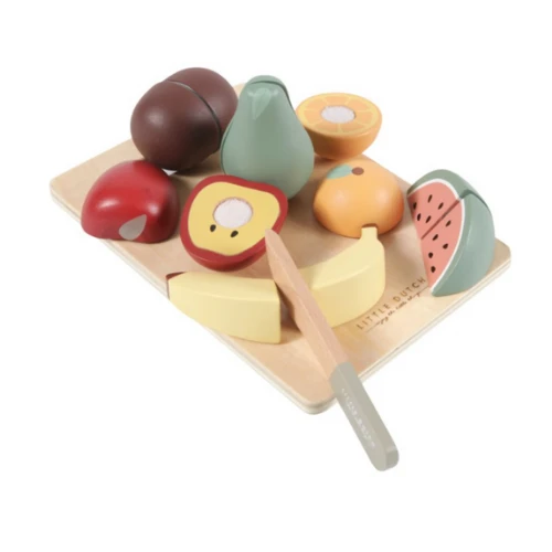 Little Dutch Wooden Cutting Fruits - LD4485 1 Little Dutch Wooden Cutting Fruits - LD4485