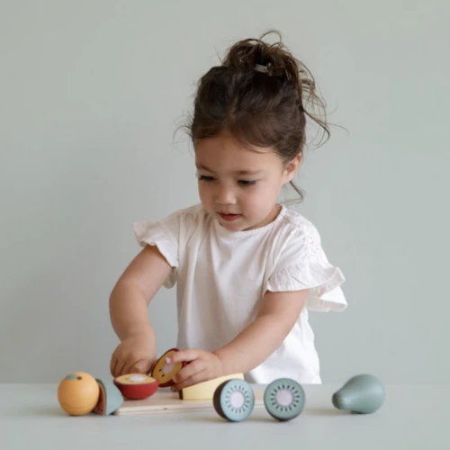 Little Dutch Wooden Cutting Fruits - LD4485 2 Little Dutch Wooden Cutting Fruits - LD4485 - Image 2