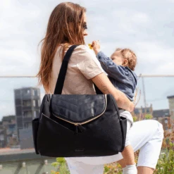 Pippa Vegan Leather Convertible Backpack Black -Stokke Store 8 beb291ce d875 4b57 853d 2f22b333e54f