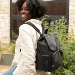 Freddie Vegan Leather Backpack Black -Stokke Store 9 8673ea07 0555 4347 af14 0258f3012d43