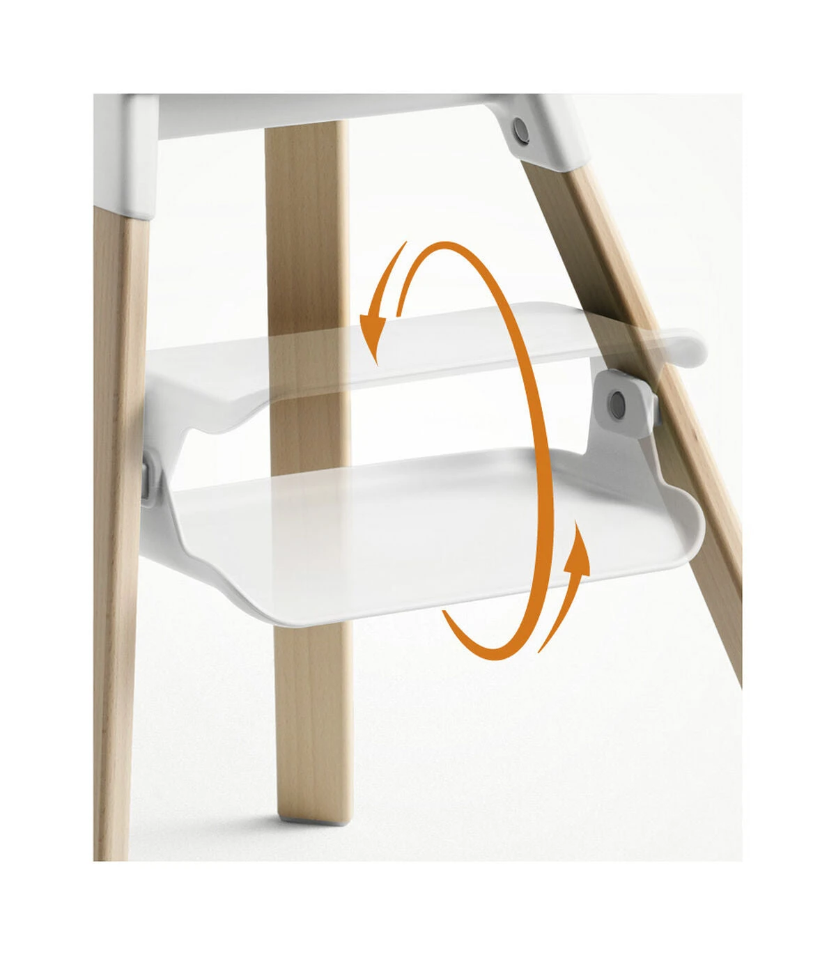 High Chair White Stokke® Clikk™ 4 High Chair White Stokke® Clikk™ - Image 4