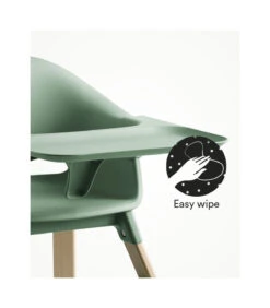 High Chair Clover Green Stokke® Clikk™ -Stokke Store Clikk Tray Natural CloverGreen Cnfg 3 EasyWipe