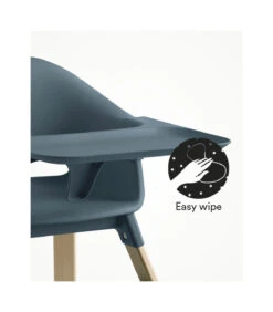 High Chair Fjord Blue Stokke® Clikk™ -Stokke Store Clikk Tray Natural FjordBlue Cnfg 3 EasyWipe eCom