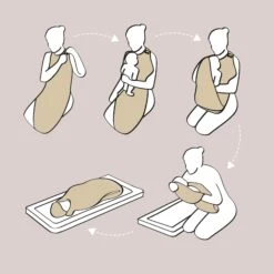 Cuddledry 'Hands-free' Baby Towel White -Stokke Store How to use 1024x1024 2x df050a41 0d03 4f42 89a2 187649dc9f1f