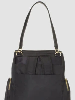 Storksak ALYSSA BAG BLACK & GOLD -Stokke Store IMG 4163
