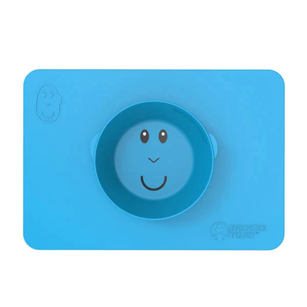 Matchstick Monkey Blue Anti-Slip Bowl 2 Matchstick Monkey Blue Anti-Slip Bowl - Image 2
