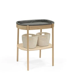 Stokke® Sleepi™ Changing Table Natural -Stokke Store Sleepi ChngTbl Natural ChngPad StorBask 211207 5008 eCom