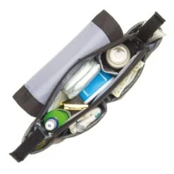 Storksak Stroller Organiser Luxe Scuba Black 11 Storksak Stroller Organiser Luxe Scuba Black -Stokke Store StrollerOrganiserGrey2