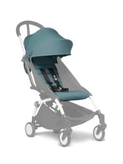 Babyzen YOYO 6+ Colour Pack -Stokke Store YOYO2 SHADOW 6 WHITEFRAME 3 4 AQUA WEB