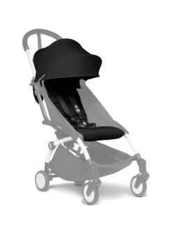 Babyzen YOYO 6+ Colour Pack -Stokke Store YOYO2 SHADOW 6 WHITEFRAME 3 4 BLACK WEB
