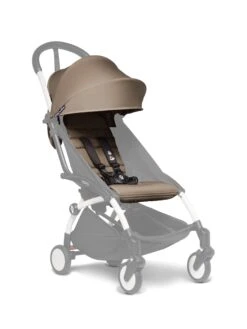 Babyzen YOYO 6+ Colour Pack -Stokke Store YOYO2 SHADOW 6 WHITEFRAME 3 4 TAUPE WEB