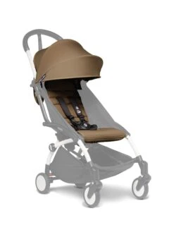 Babyzen YOYO 6+ Colour Pack -Stokke Store YOYO2 SHADOW 6 WHITEFRAME 3 4 TOFFEE WEB