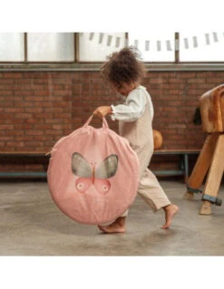 Little Dutch Crawl Tunnel Little Pink Flowers -Stokke Store tunel de juego flores y mariposas